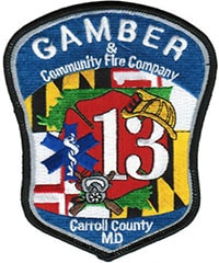 Gamber & Community Fire Company Carroll County MD Decal 1