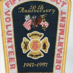 Fifth District Volunteer Fire Department 50th Anniversary Patch