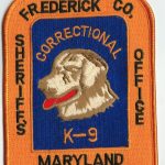 Frederick County Maryland Sheriff's Office Correctional K-9 Patch